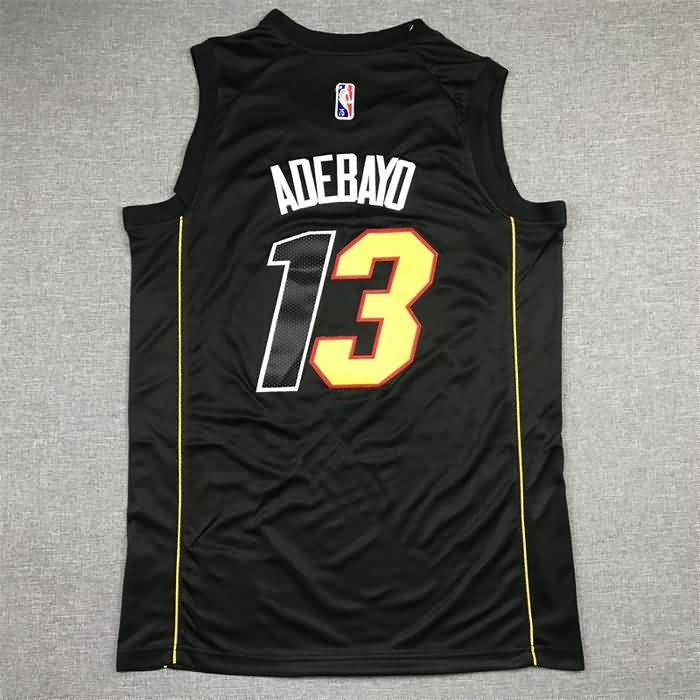 Miami Heat 21/22 Black #13 ADEBAYO City Basketball Jersey (Stitched)