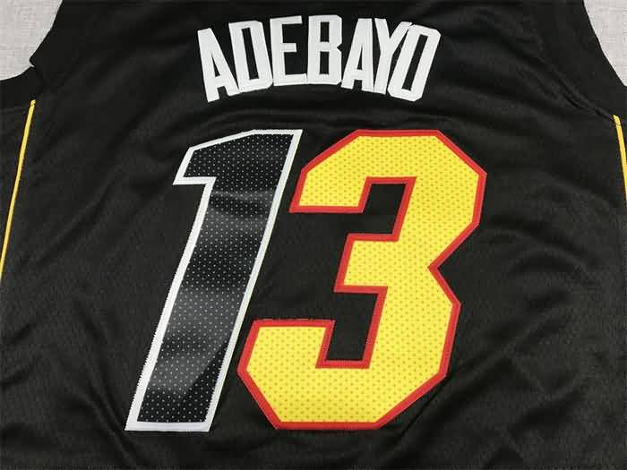 Miami Heat 21/22 Black #13 ADEBAYO City Basketball Jersey (Stitched)