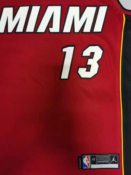 Miami Heat Red #13 ADEBAYO AJ Basketball Jersey (Stitched)