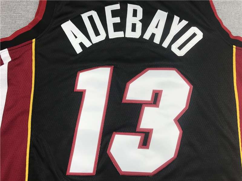 Miami Heat Black #13 ADEBAYO Basketball Jersey (Stitched)