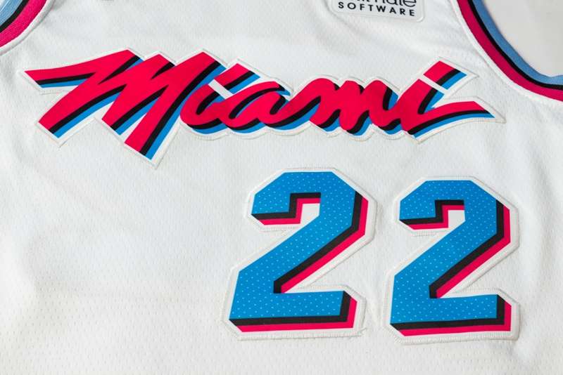 Miami Heat White #22 BUTLER City Basketball Jersey (Stitched)
