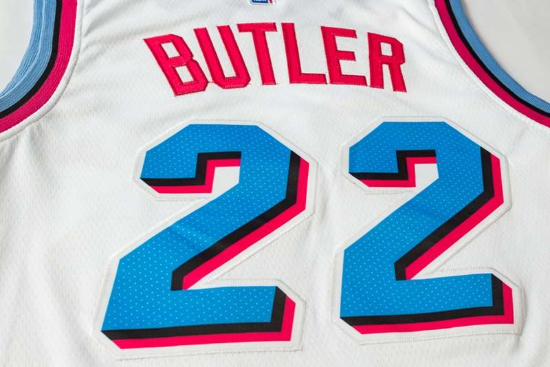 Miami Heat White #22 BUTLER City Basketball Jersey (Stitched)