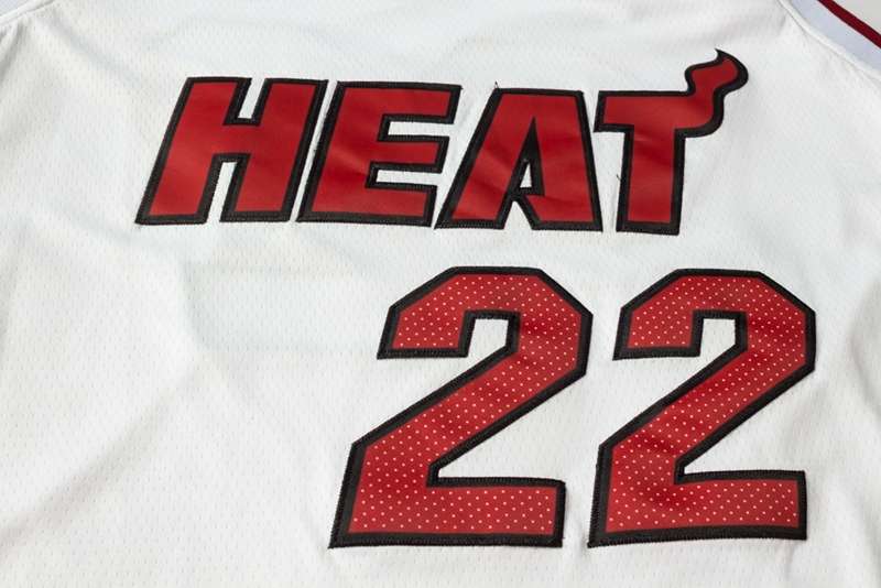 Miami Heat White #22 BUTLER Basketball Jersey (Stitched)