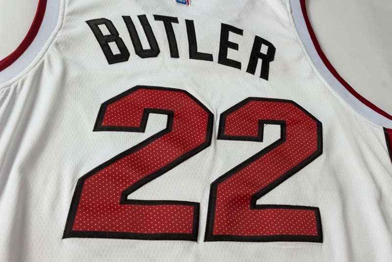 Miami Heat White #22 BUTLER Basketball Jersey (Stitched)