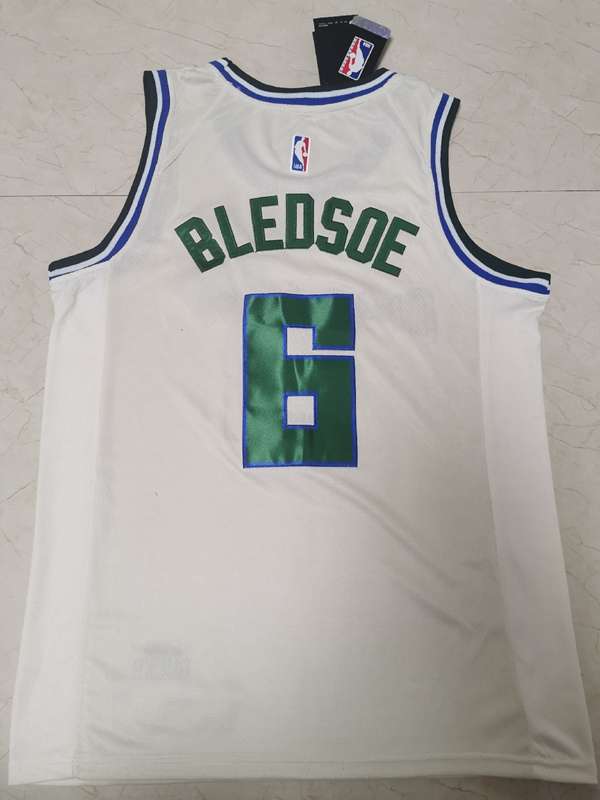 Milwaukee Bucks 2020 White #6 BLEDSOE City Basketball Jersey (Stitched)