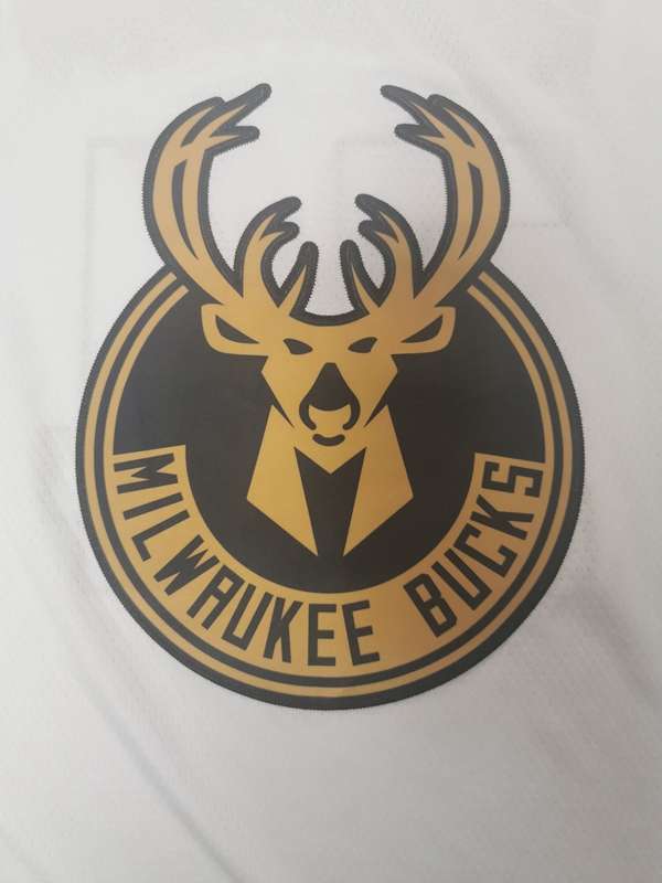 Milwaukee Bucks 2020 White Gold #34 ANTETOKOUNMPO Basketball Jersey (Stitched)