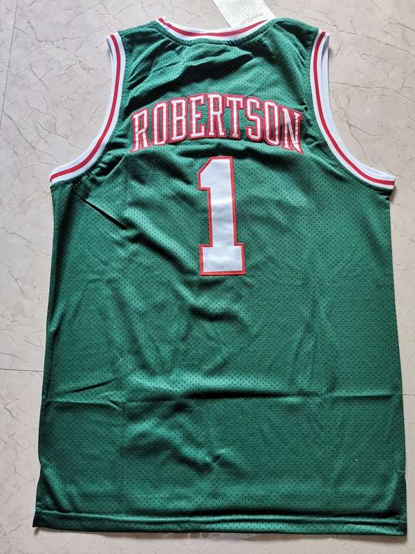 Milwaukee Bucks 1971/72 Green #1 ROBERTSON Classics Basketball Jersey (Stitched)