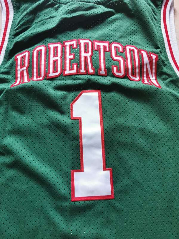 Milwaukee Bucks 1971/72 Green #1 ROBERTSON Classics Basketball Jersey (Stitched)