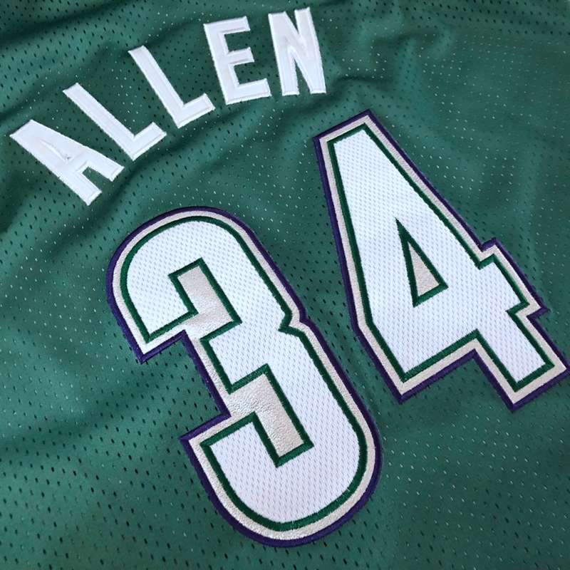 Milwaukee Bucks 1996/97 Green #34 ALLEN Classics Basketball Jersey (Closely Stitched)