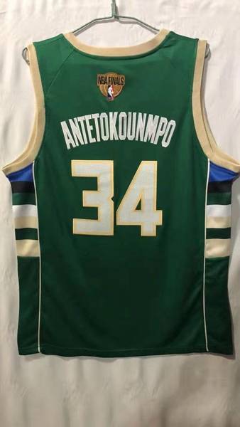 20/21 Milwaukee Bucks Green #34 ANTETOKOUNMPO Champion Basketball Jersey (Stitched)