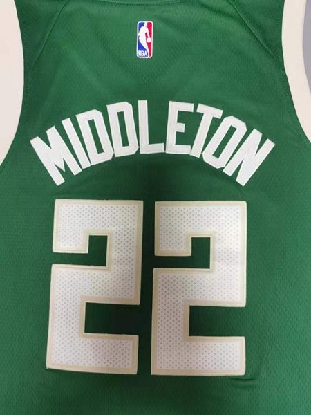 20/21 Milwaukee Bucks Green #22 MIDDLETON Basketball Jersey (Stitched)