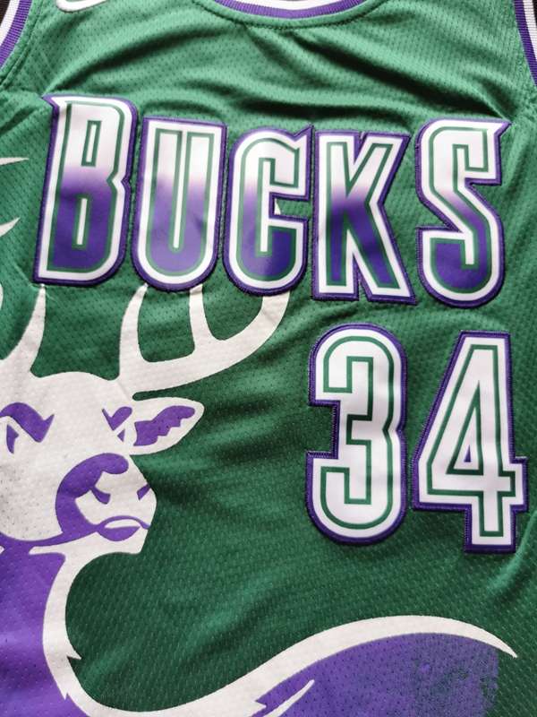 Milwaukee Bucks Green #34 ANTETOKOUNMPO Classics Basketball Jersey (Stitched)