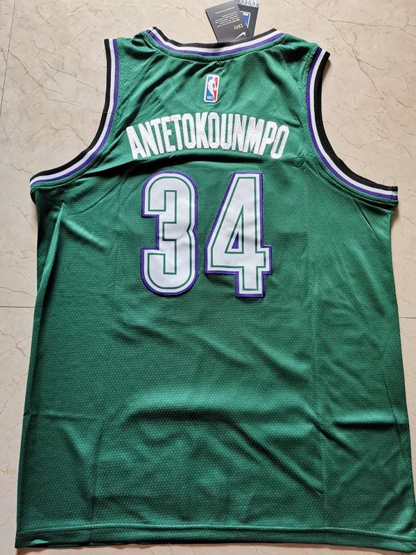 Milwaukee Bucks Green #34 ANTETOKOUNMPO Classics Basketball Jersey (Stitched)