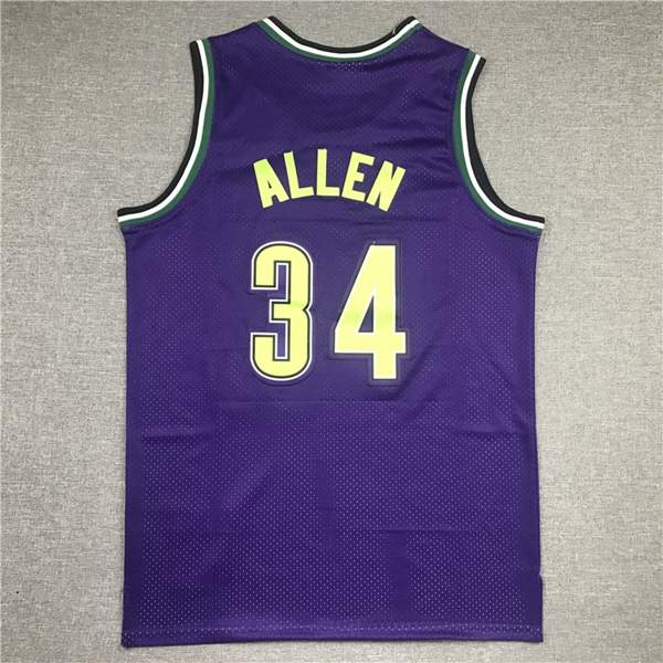 Milwaukee Bucks Purple #34 ANTETOKOUNMPO Classics Basketball Jersey (Stitched)