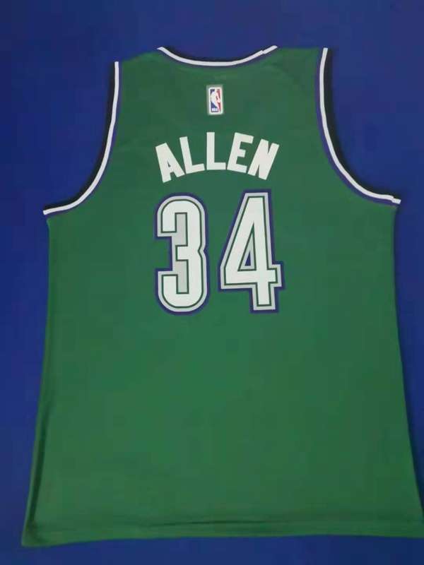 Milwaukee Bucks Green #34 ALLEN Basketball Jersey (Stitched)