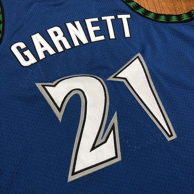 Minnesota Timberwolves 2003/04 Blue #21 GARNETT Classics Basketball Jersey (Closely Stitched)