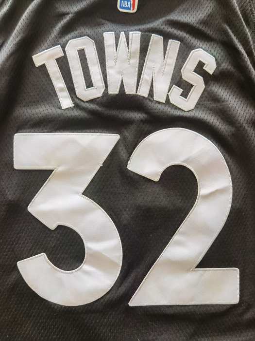 Minnesota Timberwolves 20/21 Black #32 TOWNS City Basketball Jersey (Stitched)