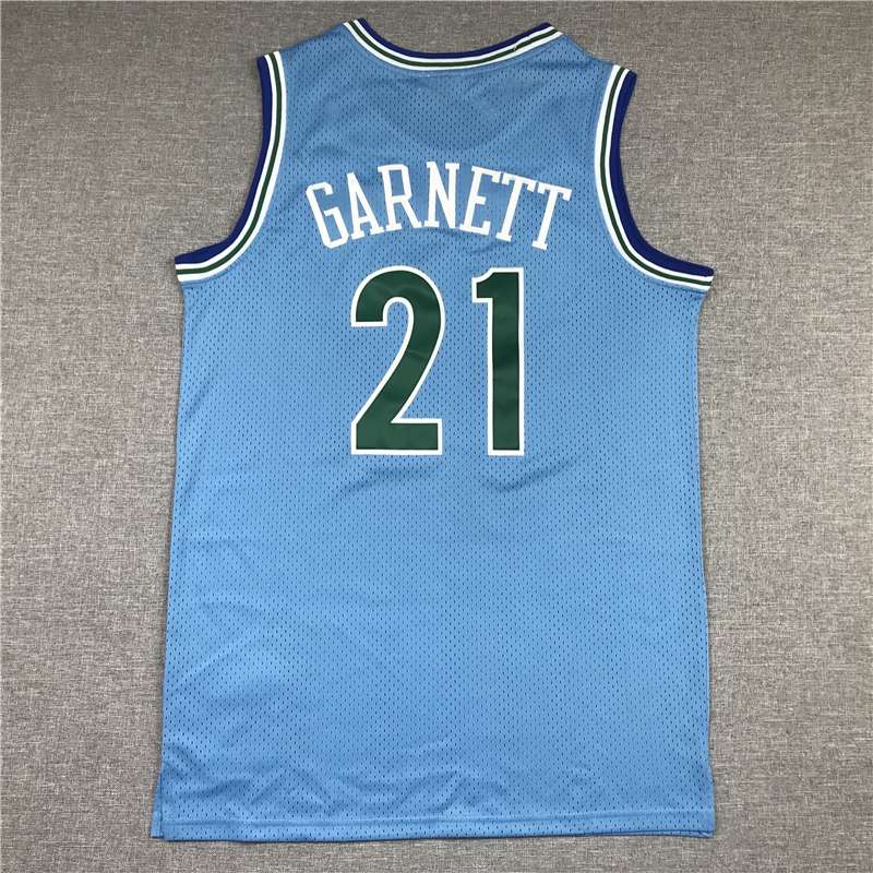 Minnesota Timberwolves 1995/96 Blue #21 GARNETT Classics Basketball Jersey (Stitched)