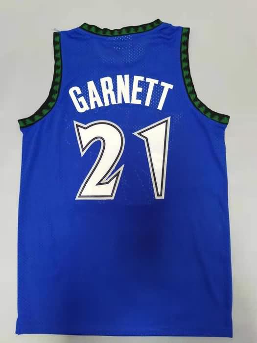 Minnesota Timberwolves 2003/04 Blue #21 GARNETT Classics Basketball Jersey (Stitched)