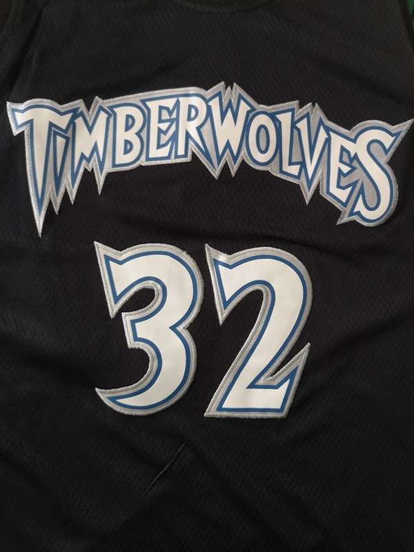 Minnesota Timberwolves Black #32 TOWNS Classics Basketball Jersey (Stitched)