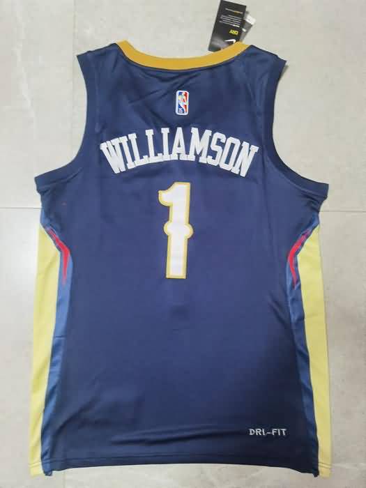 New Orleans Pelicans 21/22 Dark Blue #1 WILLIAMSON Basketball Jersey (Stitched)