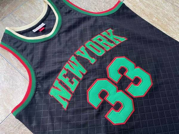 New York Knicks 1991/92 Black #33 EWING Classics Basketball Jersey (Closely Stitched)