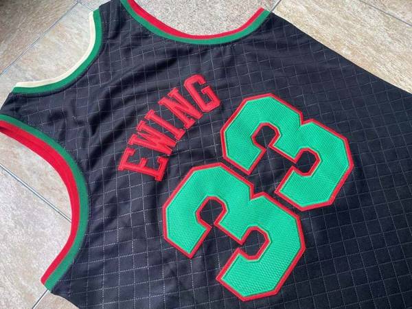 New York Knicks 1991/92 Black #33 EWING Classics Basketball Jersey (Closely Stitched)