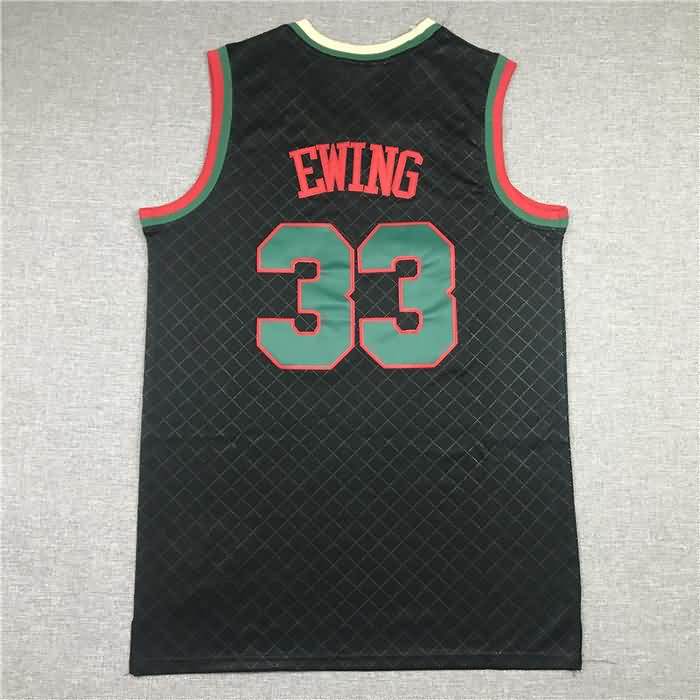 New York Knicks 1991/92 Black #33 EWING Classics Basketball Jersey (Stitched)