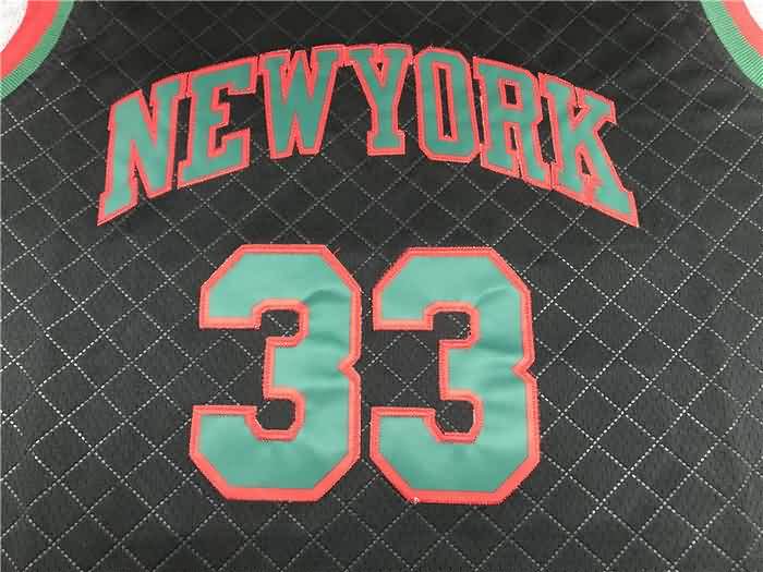 New York Knicks 1991/92 Black #33 EWING Classics Basketball Jersey (Stitched)