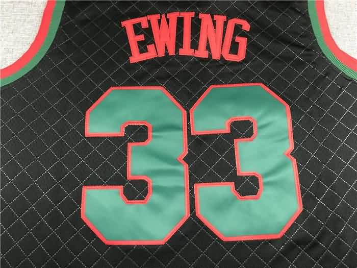 New York Knicks 1991/92 Black #33 EWING Classics Basketball Jersey (Stitched)