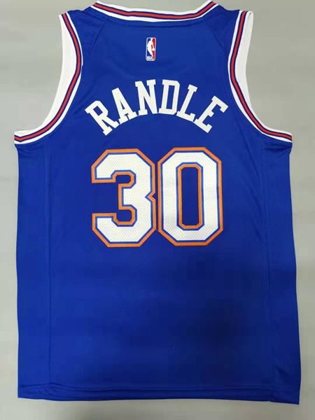 New York Knicks Blue #30 RANDLE AJ Basketball Jersey (Stitched)