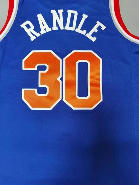 New York Knicks Blue #30 RANDLE Basketball Jersey (Stitched)
