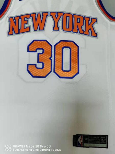 New York Knicks White #30 RANDLE Basketball Jersey (Stitched)