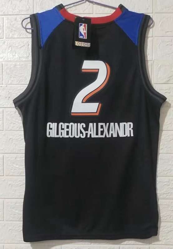Oklahoma City Thunder 20/21 Black #2 GILGEOUS-ALEXANDER City Basketball Jersey (Stitched)