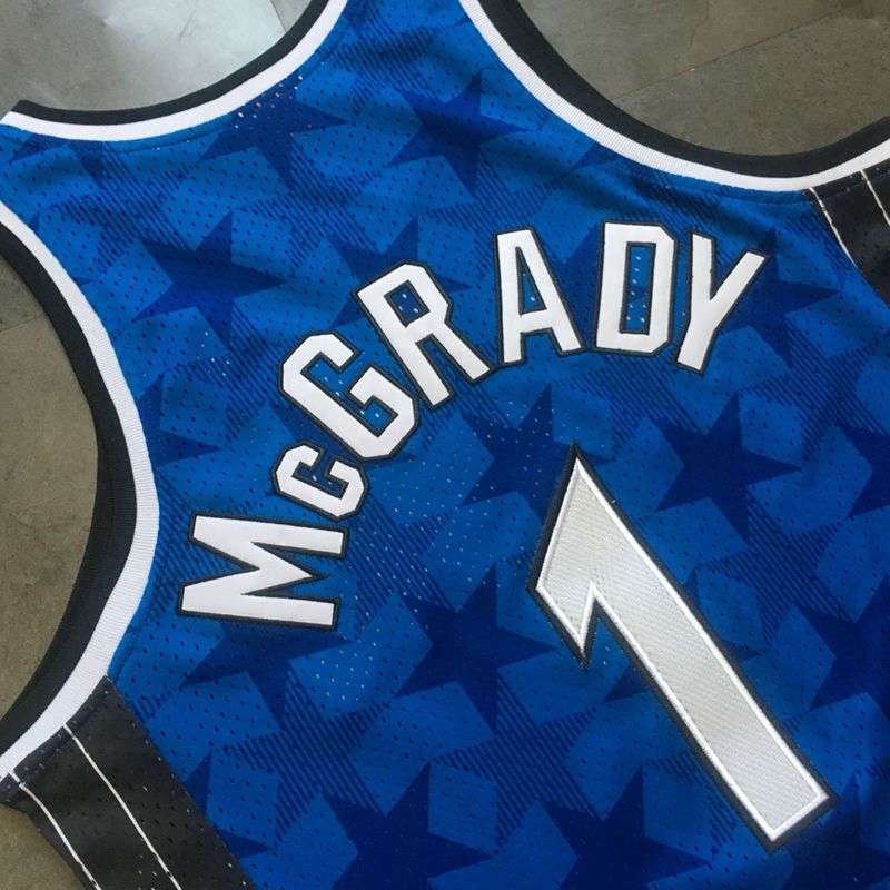 Orlando Magic 2000/01 Blue #1 McGRADY Classics Basketball Jersey (Closely Stitched)