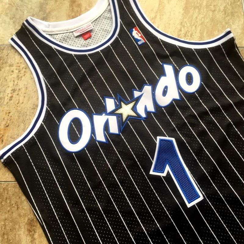 Orlando Magic 2003/04 Black #1 McGRADY Classics Basketball Jersey (Closely Stitched)