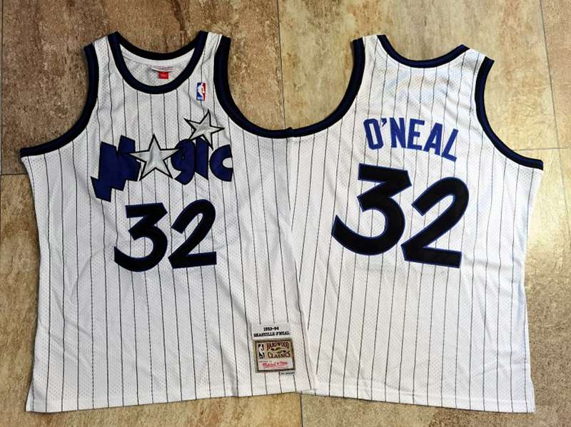 Orlando Magic 1993/94 White #32 ONEAL Classics Basketball Jersey (Closely Stitched)