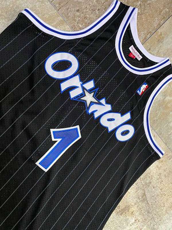Orlando Magic 1994/95 Black #1 HARDAWAY Classics Basketball Jersey (Closely Stitched)