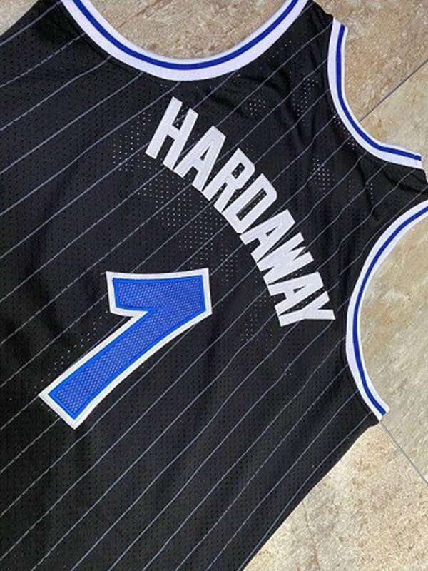 Orlando Magic 1994/95 Black #1 HARDAWAY Classics Basketball Jersey (Closely Stitched)