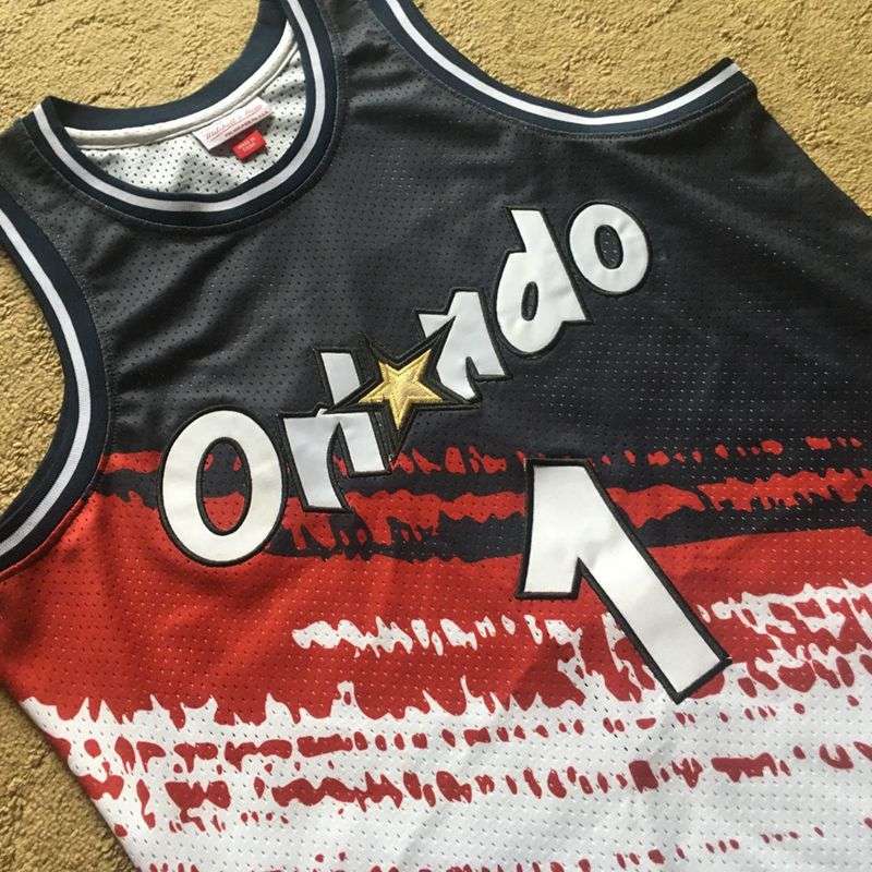 Orlando Magic 1994/95 Black White #1 HARDAWAY Classics Basketball Jersey (Closely Stitched)