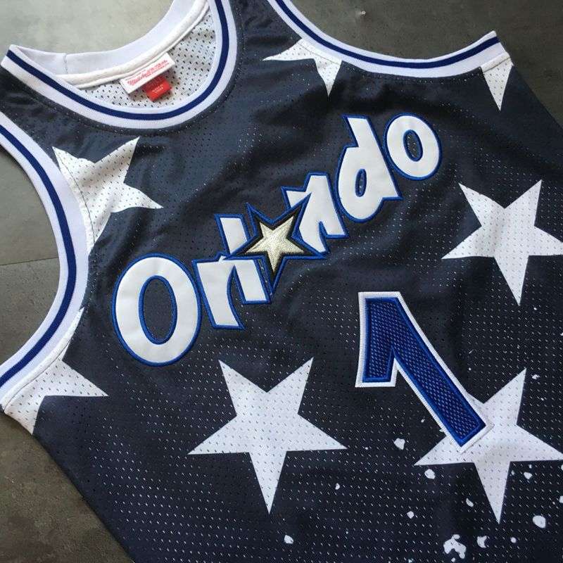 Orlando Magic 1994/95 Dark Blue #1 HARDAWAY Classics Basketball Jersey (Closely Stitched)
