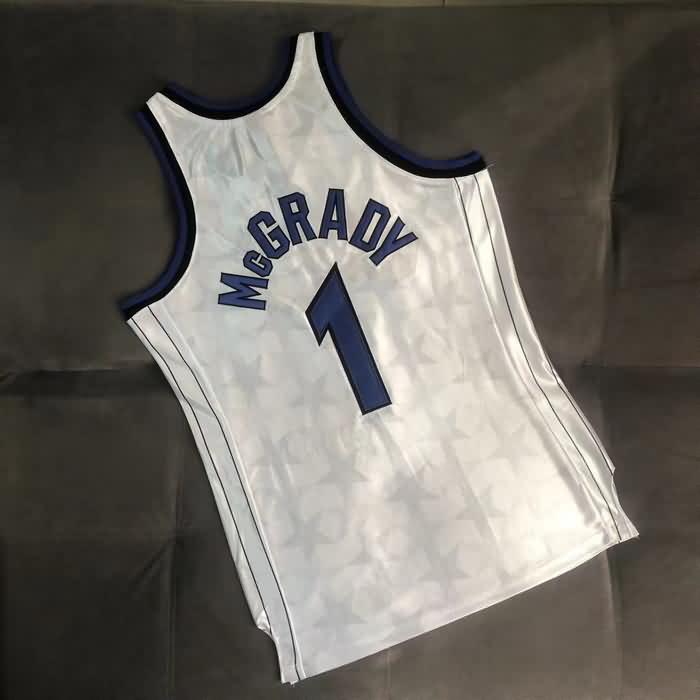 Orlando Magic 2000/01 White #1 MCGRADY Classics Basketball Jersey (Closely Stitched)