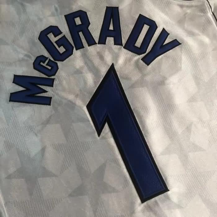 Orlando Magic 2000/01 White #1 MCGRADY Classics Basketball Jersey (Closely Stitched)