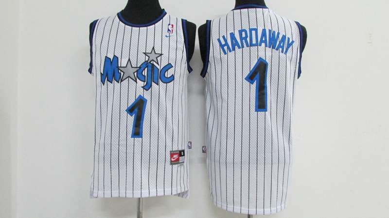 Orlando Magic White #1 HARDAWAY Classics Basketball Jersey (Stitched)