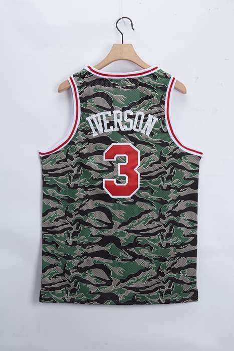 Philadelphia 76ers 1996/97 Camouflage #3 IVERSON Classics Basketball Jersey (Stitched)