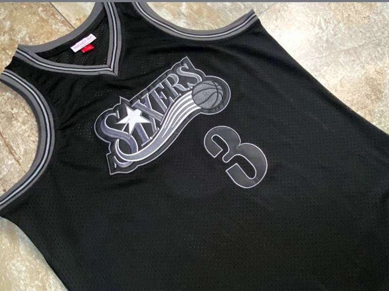 Philadelphia 76ers 1997/98 Black #3 IVERSON Classics Basketball Jersey 03 (Closely Stitched)