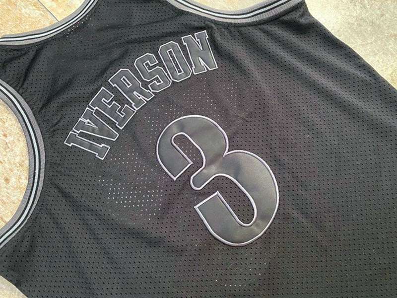 Philadelphia 76ers 1997/98 Black #3 IVERSON Classics Basketball Jersey 03 (Closely Stitched)