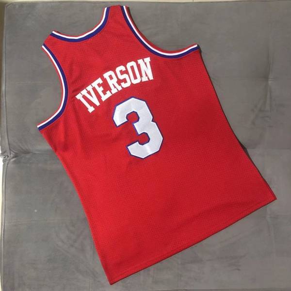 2002/03 Philadelphia 76ers Red #3 IVERSON Classics Basketball Jersey (Closely Stitched)