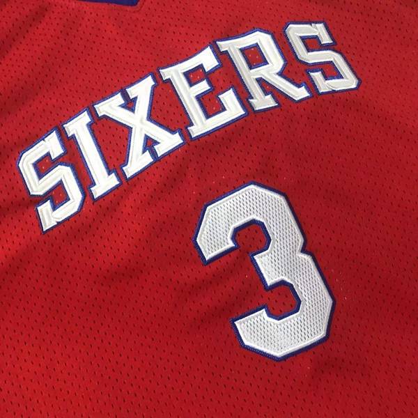 2002/03 Philadelphia 76ers Red #3 IVERSON Classics Basketball Jersey (Closely Stitched)