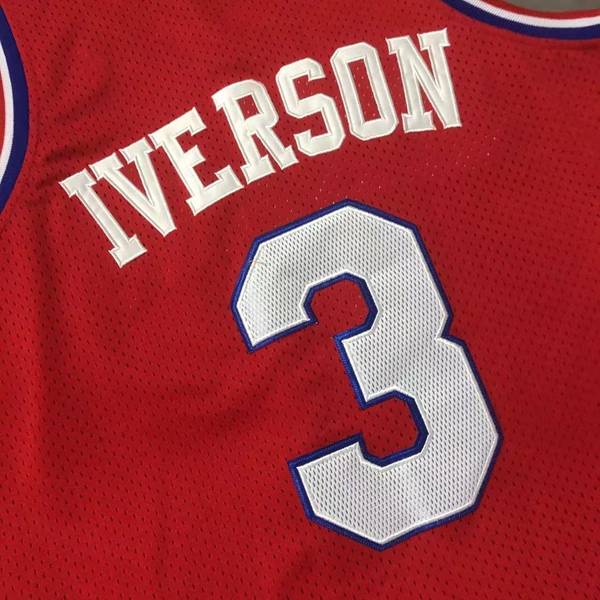 2002/03 Philadelphia 76ers Red #3 IVERSON Classics Basketball Jersey (Closely Stitched)